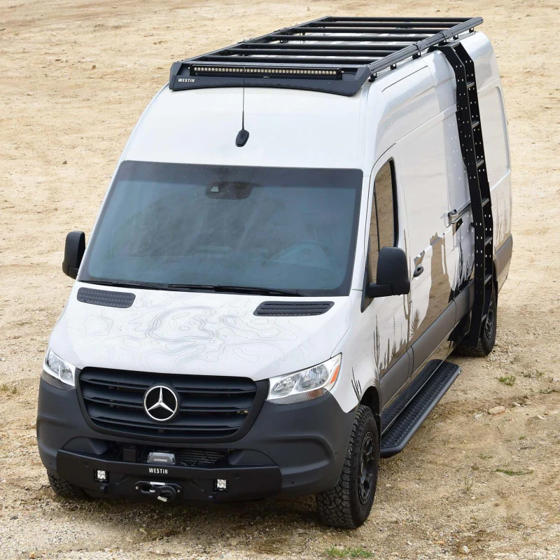 Westin Side Ladder for Mesa Roof Rack Textured Black Model 15-00035 - Image 7