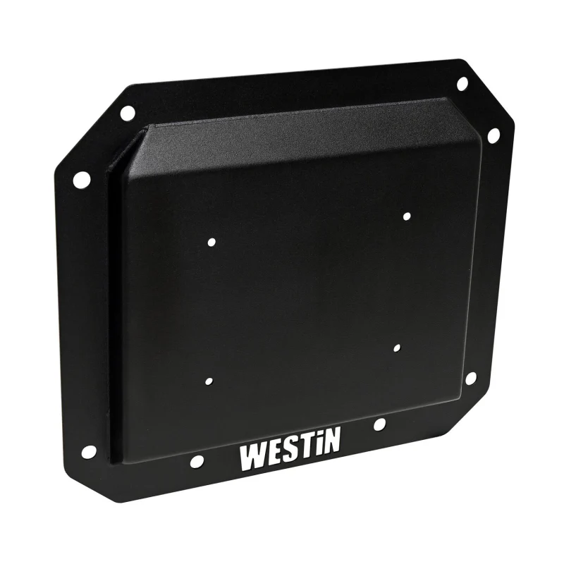 Westin Spare Tire Delete Plate Textured Black Steel Model 59-89055 - Image 2