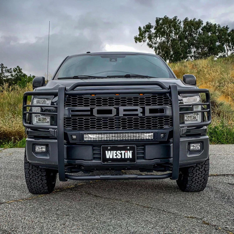 Westin Sportsman X Grille Guard Textured Black Steel Model 40-33835 - Image 4
