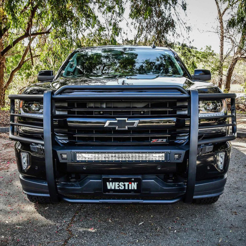 Westin Sportsman X Grille Guard Textured Black Steel Model 40-33875 - Image 4